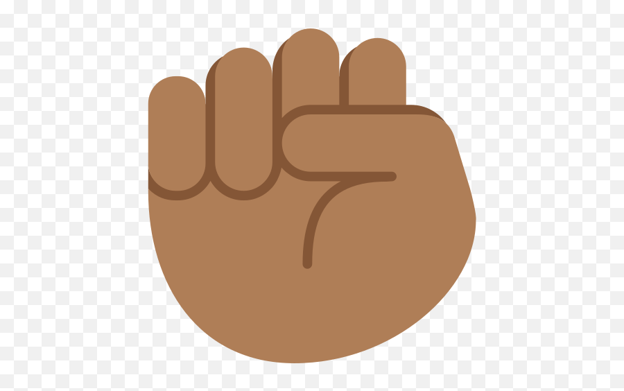 Raised Fist Emoji With Medium - Dark Skin Tone Meaning,Black Fist Png