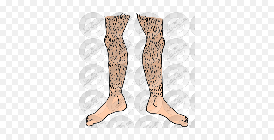 Hairy Legs Picture For Classroom Therapy Use - Great Hairy Emoji,Legs Clipart