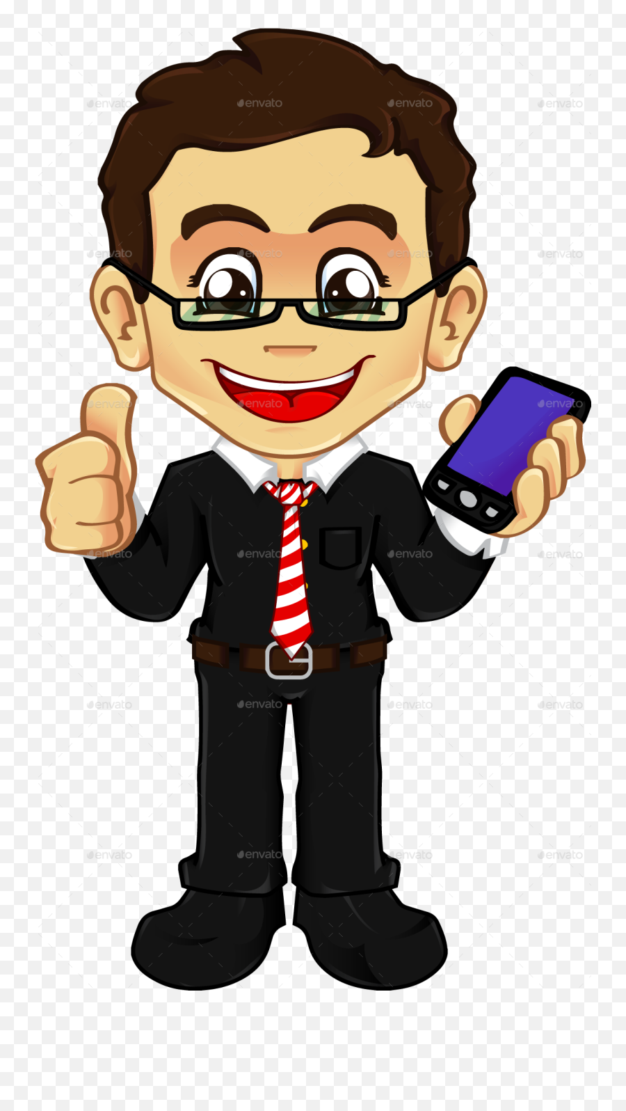 Download Hd Clipart Boy Phone - Boy With Phone Png Emoji,Cartoon Phone Png