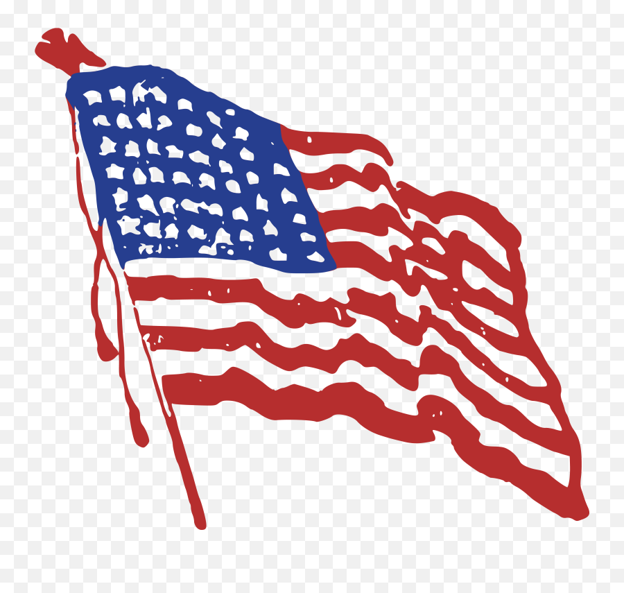Free Clip Art Flag America - Flag Rippling Emoji,America Clipart