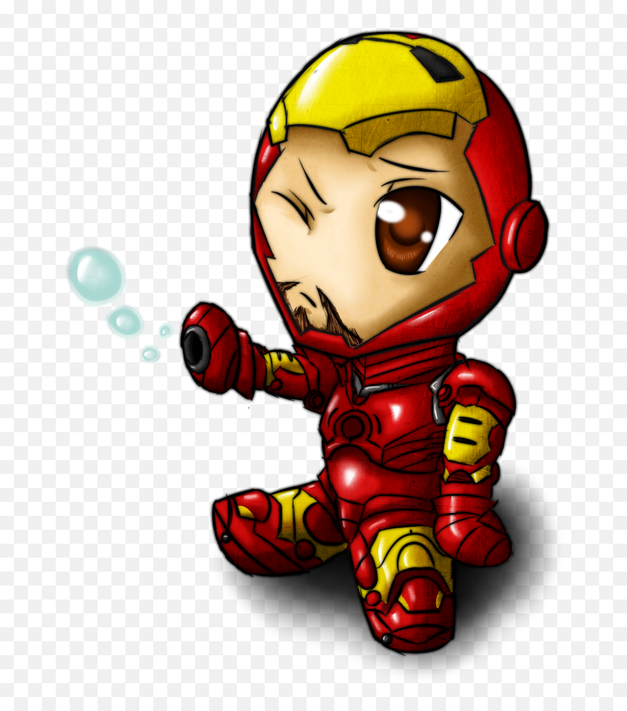Vector Chibi Iron Man Png Transparent Image Png Mart - Cute Iron Man Cartoon Emoji,Iron Man Transparent