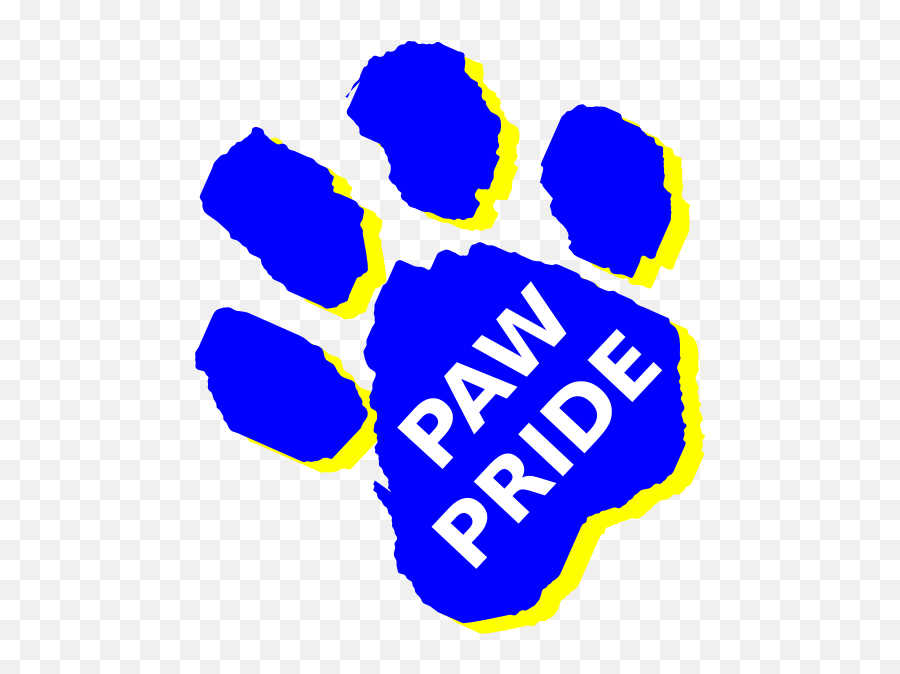 Panther Pride Paw Print Clip Art Free Image Download - Paw Print Pride Clip Art Free Emoji,Pawprint Clipart
