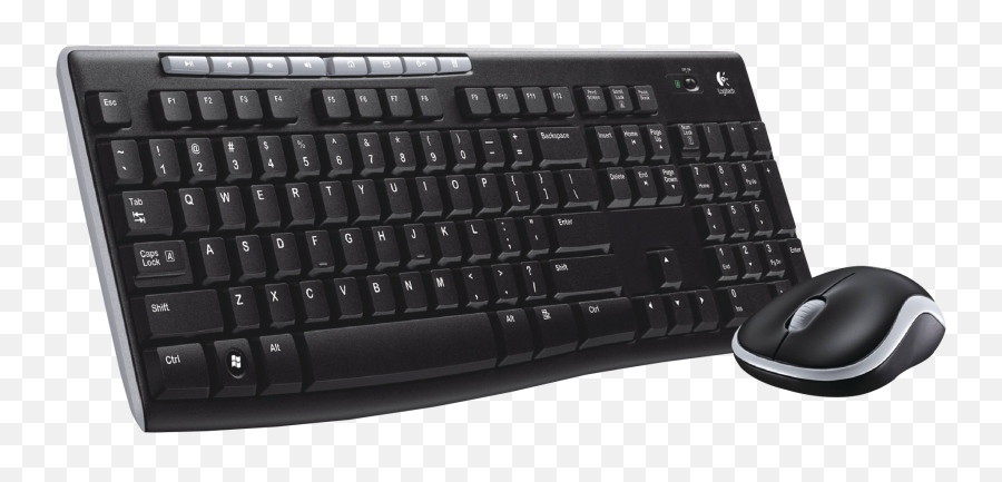 Keyboard And Mouse Png Image - Combo Logitech Wireless Mk270 Emoji,Mouse Png
