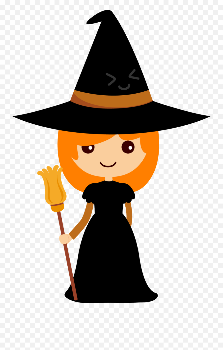 Cu Watercolor Halloween Clipart - Witch Halloween Clipart Emoji,Halloween Clipart