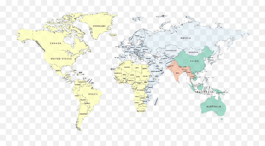 World Map Png Images Transparent Background Png Play - Map Of The World Labeled Transparent Background Emoji,World Map Png