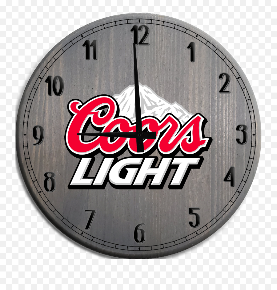 Large Wall Clock Coors Light Beer Bar Sign Ebay Emoji,Coors Light Png