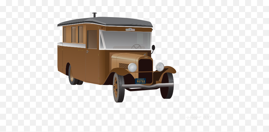 Old Truck Camper Clipart I2clipart - Royalty Free Public Vintage Car Camper Van Emoji,Camper Clipart