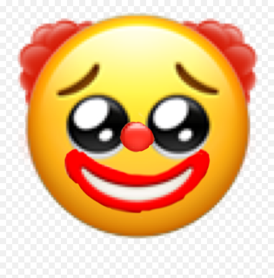 Transparent Png Sad Clown Emoji The Sad Clown Emojis,Sad Face Emoji Transparent