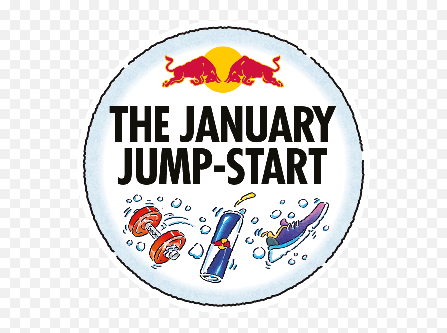 Red Bull January Jump - Start Strava Challenges Emoji,Redbull Logo Png