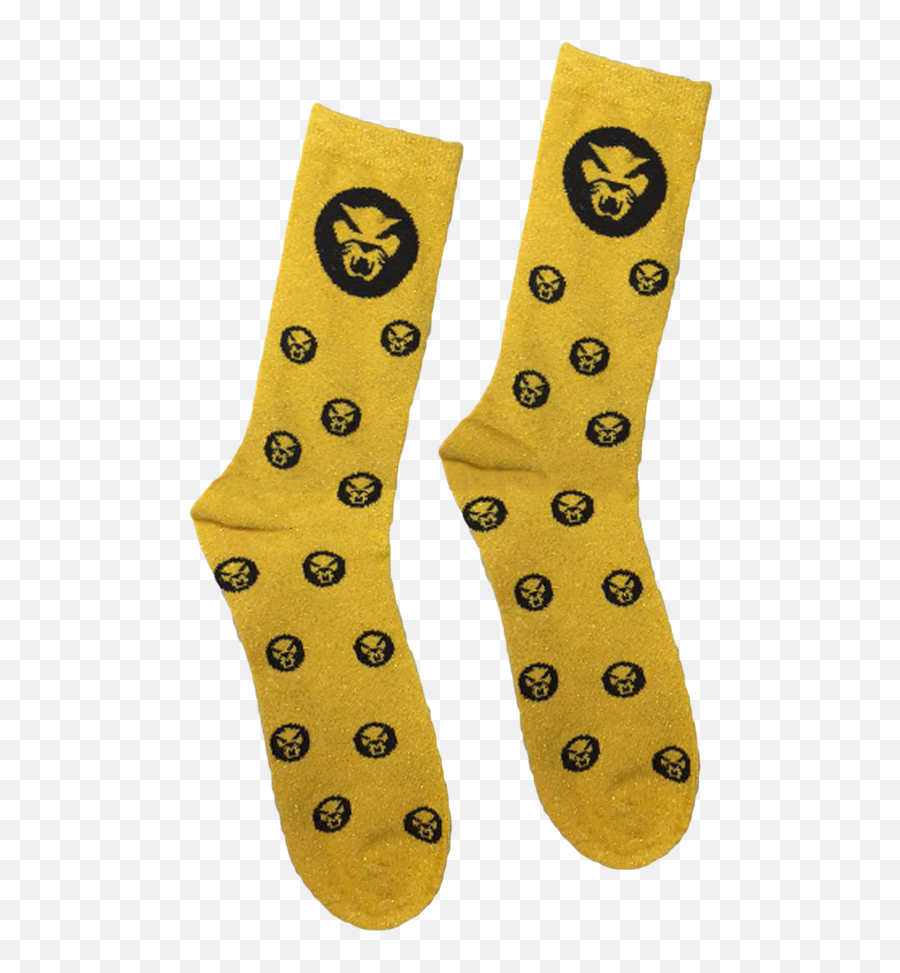 Thundercat Gold Glitter Socks Emoji,Gold Glitter Transparent