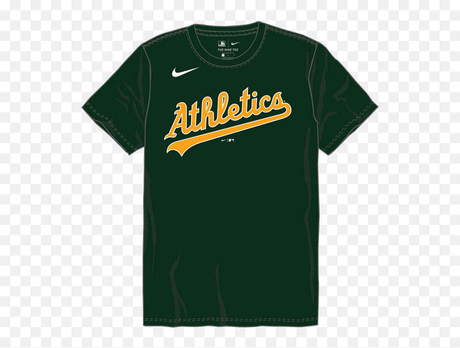 Nike Mlb Adultyouth Short Sleeve Dri - Fit Crew Neck Tee N223 Ny23 Oakland Athletics Emoji,Oakland Athletics Logo Png