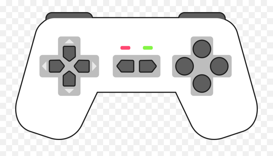 White Video Game Controller Clipart Png - White Gamepad Png Emoji,Video Game Controller Clipart