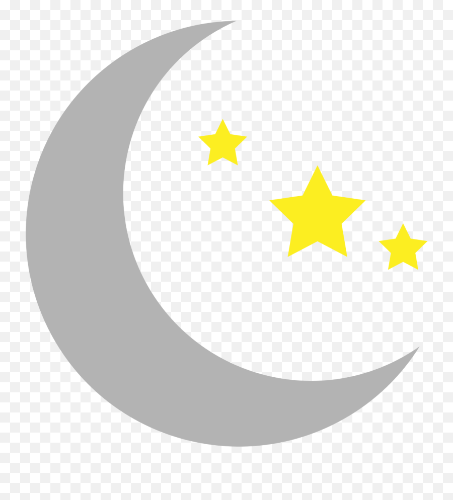 Crescent Moon And Star Pictures - Moon And Stars Simple Moon And Star Clipart Emoji,Crescent Moon Png