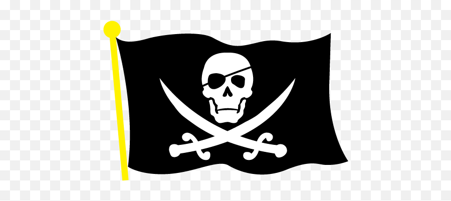 Pirate Flag Clipart Pirate Flag Clip - Clipart Pirate Ship Flag Emoji,Flag Clipart