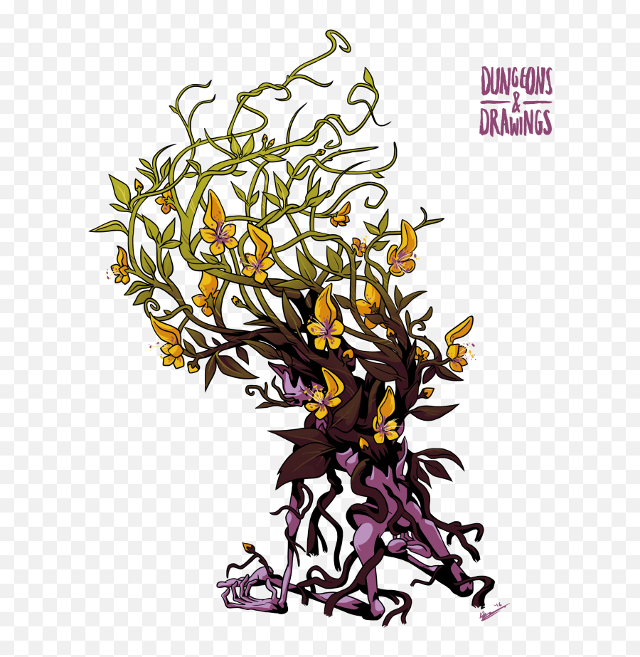 Dungeons And Drawings Yellow Musk Creeper - Yellow Musk Creeper 5e Ed Emoji,Creeper Png