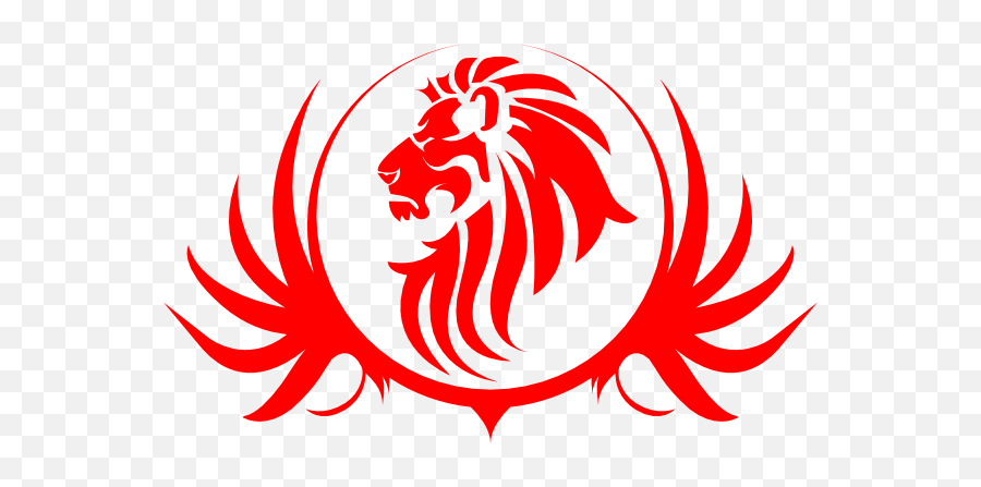 Red Lion Tattoo Stencil In - Lion Logo Clipart Black And Lion Head Red Lion Logo Png Emoji,Food Lion Logo