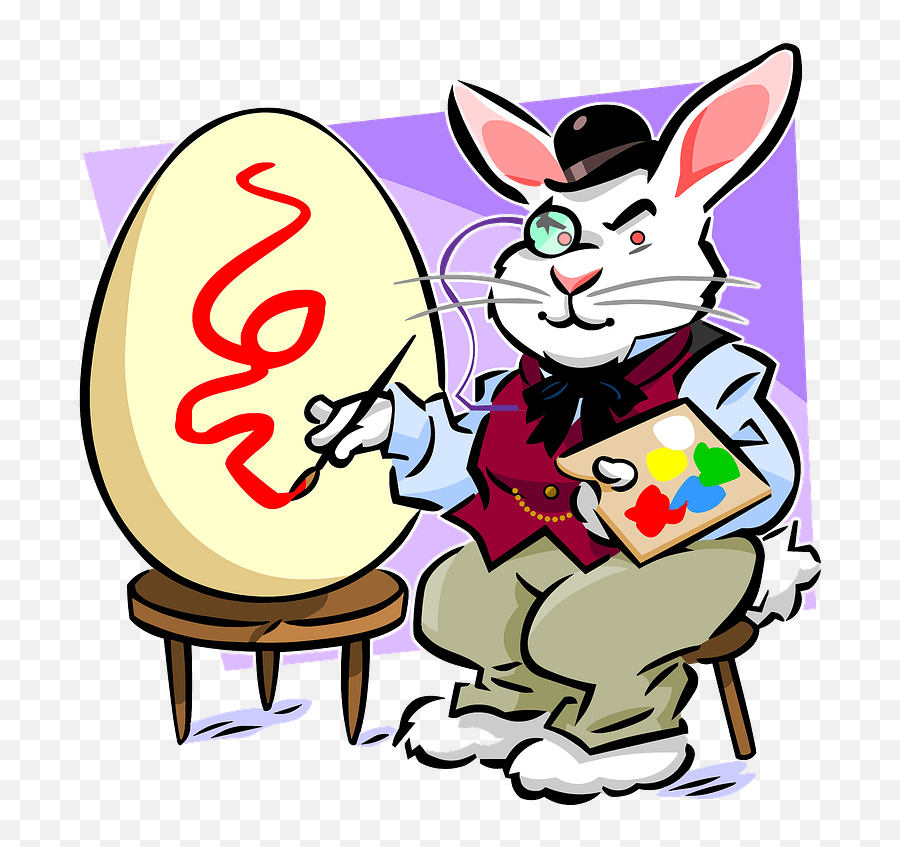 Rabbit Painter Clipart Free Download Transparent Png - Art Emoji,Painter Clipart