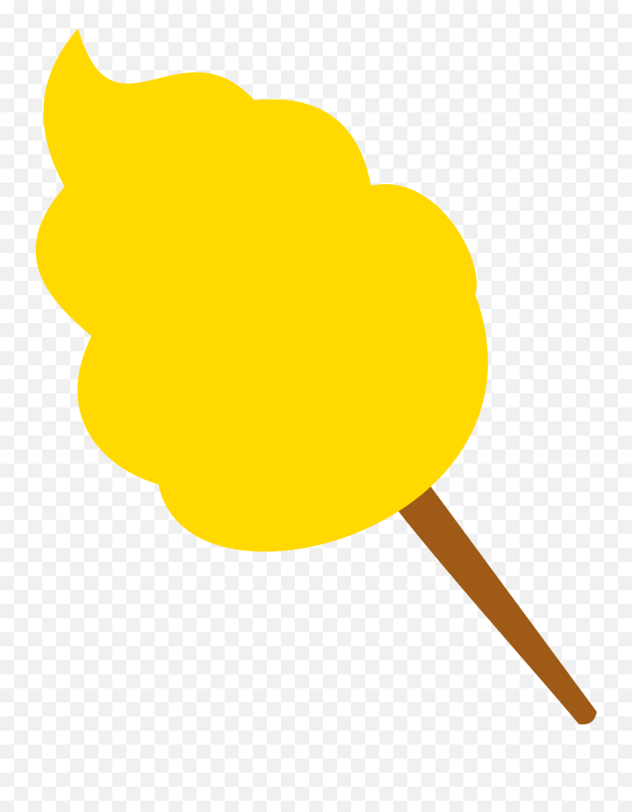 Yellow Cotton Candy Clip Art - Candy Clipart Yellow Emoji,Cotton Candy Clipart
