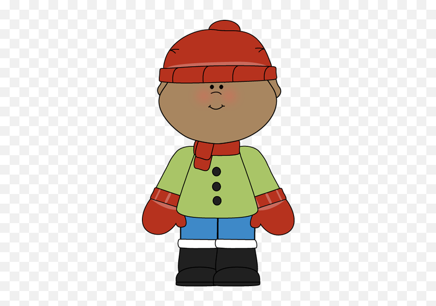 Little Winter Boy Clip Art - Little Winter Boy Image Kids Clip Art Kids In Winter Clothes Emoji,Kids Clipart