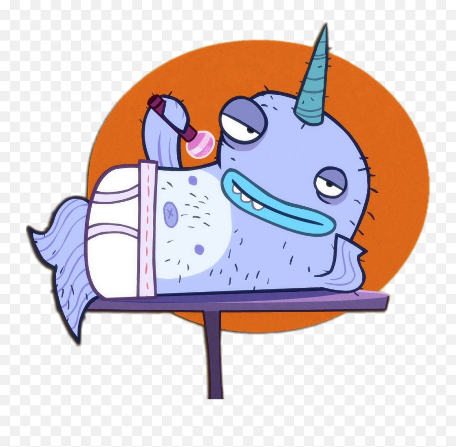 Check Out This Transparent Almost Naked - Almost Naked Animals Ytv Emoji,Narwhal Clipart