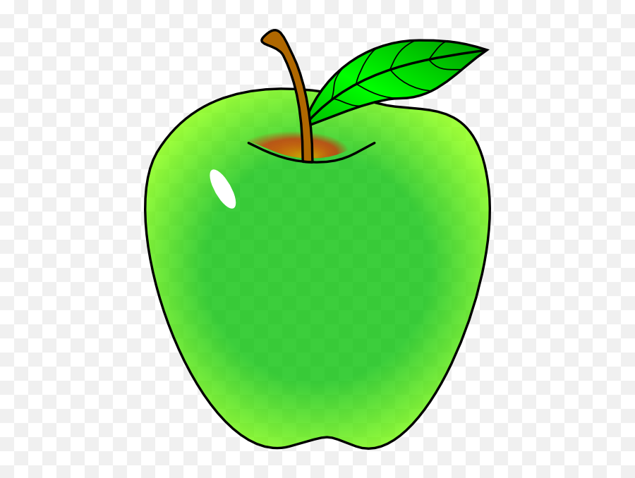 Green Apple Clipart - Green Clip Art Apple Emoji,Apple Clipart