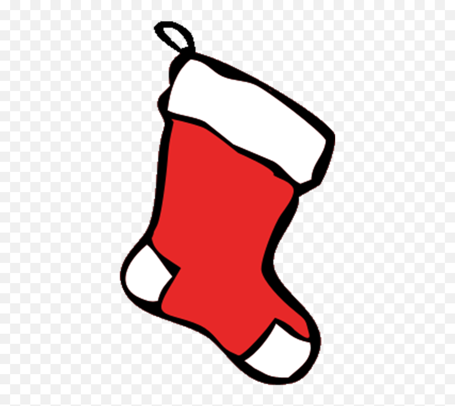 Transparent Hanging Christmas Stockings Clipart - Stocking Red Christmas Stocking Clip Art Emoji,Christmas Stockings Clipart