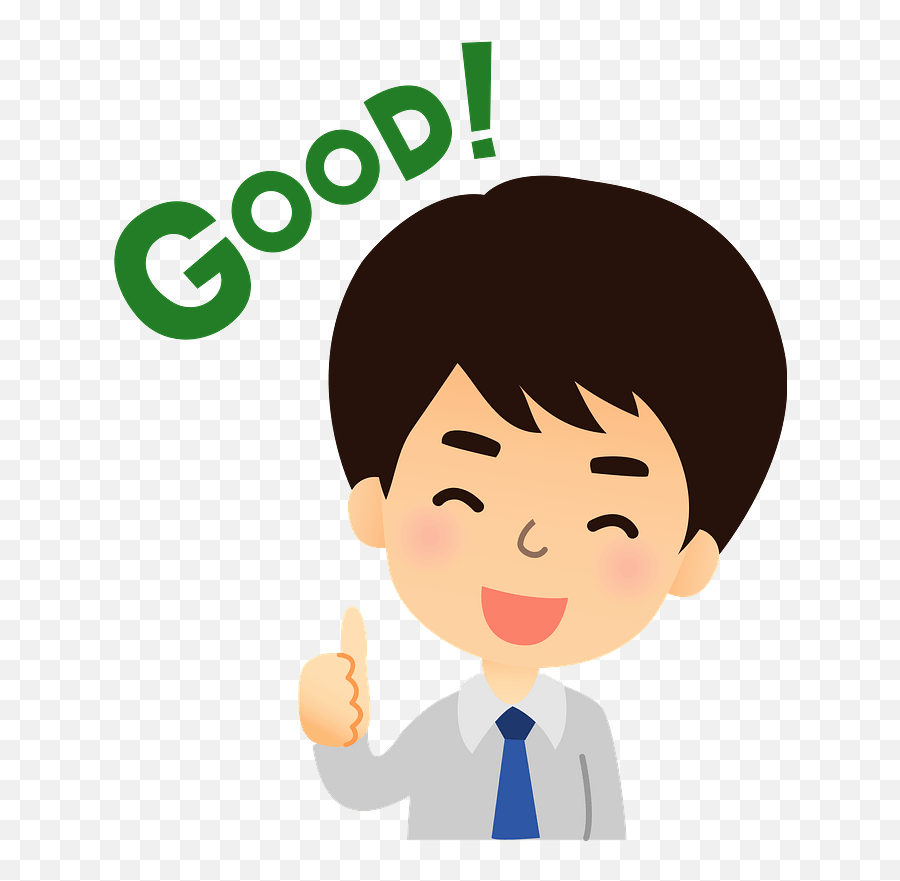 Businessman Good Thumbs Up Clipart - Clipart Image Of Good Emoji,Good Clipart