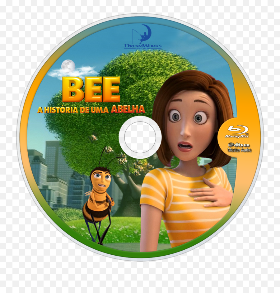 Download Hd Bee Movie Bluray Disc Image - Bee Movie Cd Transparent Emoji,Bee Movie Png