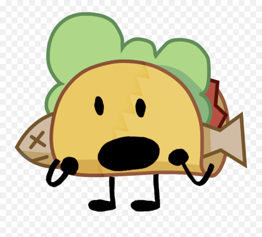 Taco Battle For Dream Island Wiki Fandom - Bfb Taco Asset Emoji,Taco Clipart Black And White