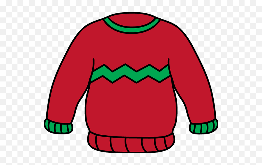 Red And Green Sweater Clip Art - Sweater Clipart Emoji,Christmas Sweater Clipart