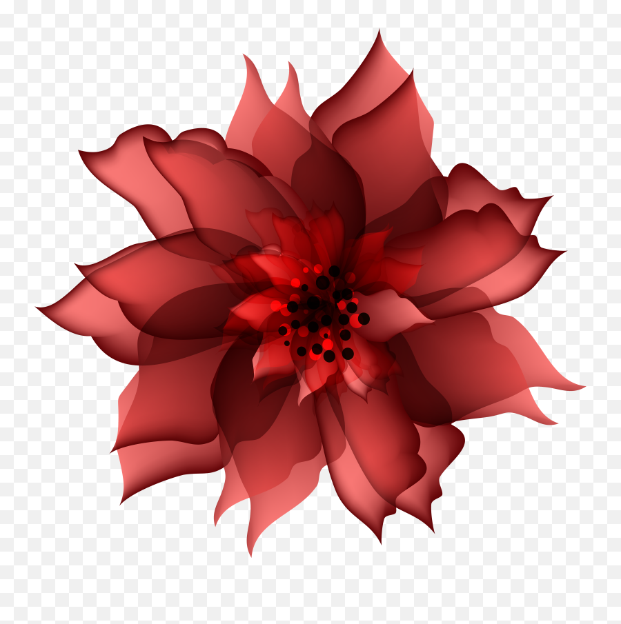Red Flowers Png - Decorative Flower Png Clip Blue Flower Transparent Maroon Flower Emoji,Flowers Png