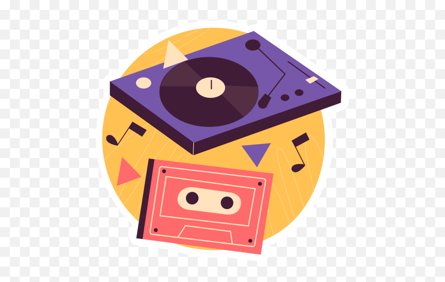 Turntable Stickers - Free Electronics Stickers Emoji,Turntable Png