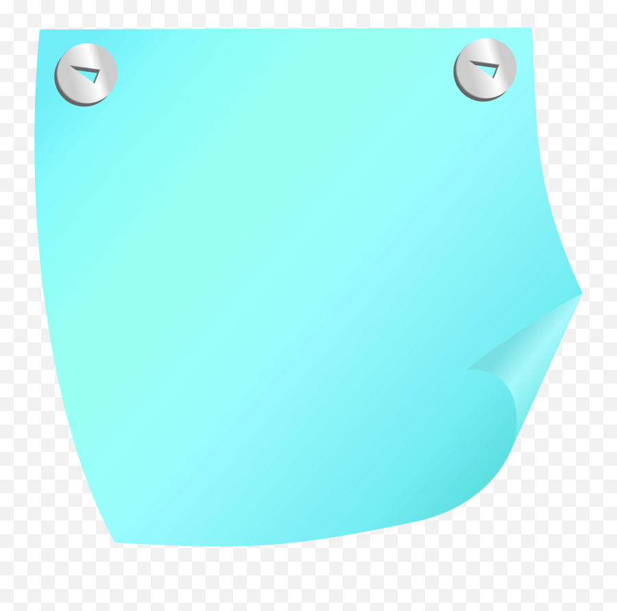Download Sticky Note Blue Png Clip Art - Blue Sticky Notes Clipart Png Emoji,Sticky Note Png