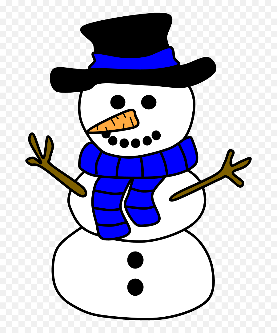 Png Snowman With Yellow Scarf U0026 Free Snowman With Yellow - Build Snowmanclipart Emoji,Scarf Clipart