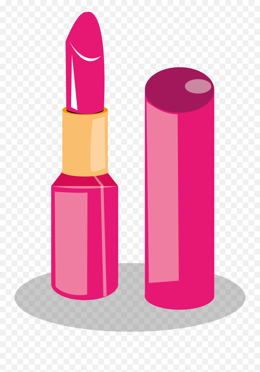 Cosmetics Transprent - Pink Lipstick Clipart Png Emoji,Lipstick Clipart