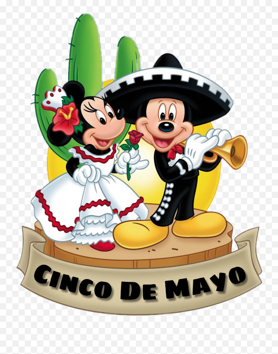 Cincodemayo Disney Mickey Minnie Mickeymouse - Artwork Happy Cinco De Mayo Clipart Emoji,Mexican Clipart