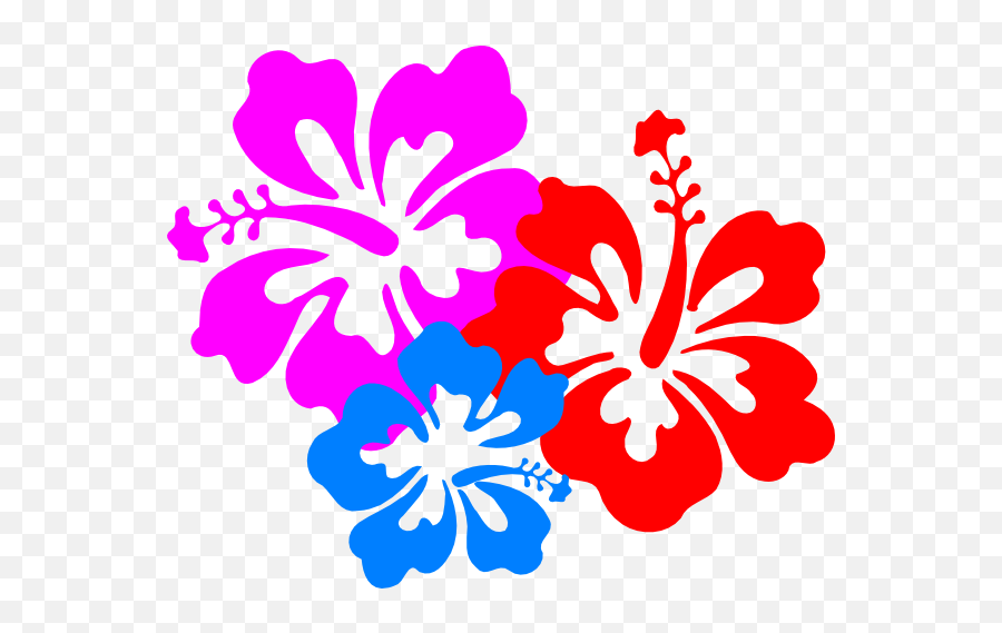Hibiscus Clip Art At Clkercom - Vector Clip Art Online Hawaiian Hibiscus Clip Art Emoji,July 4th Clipart