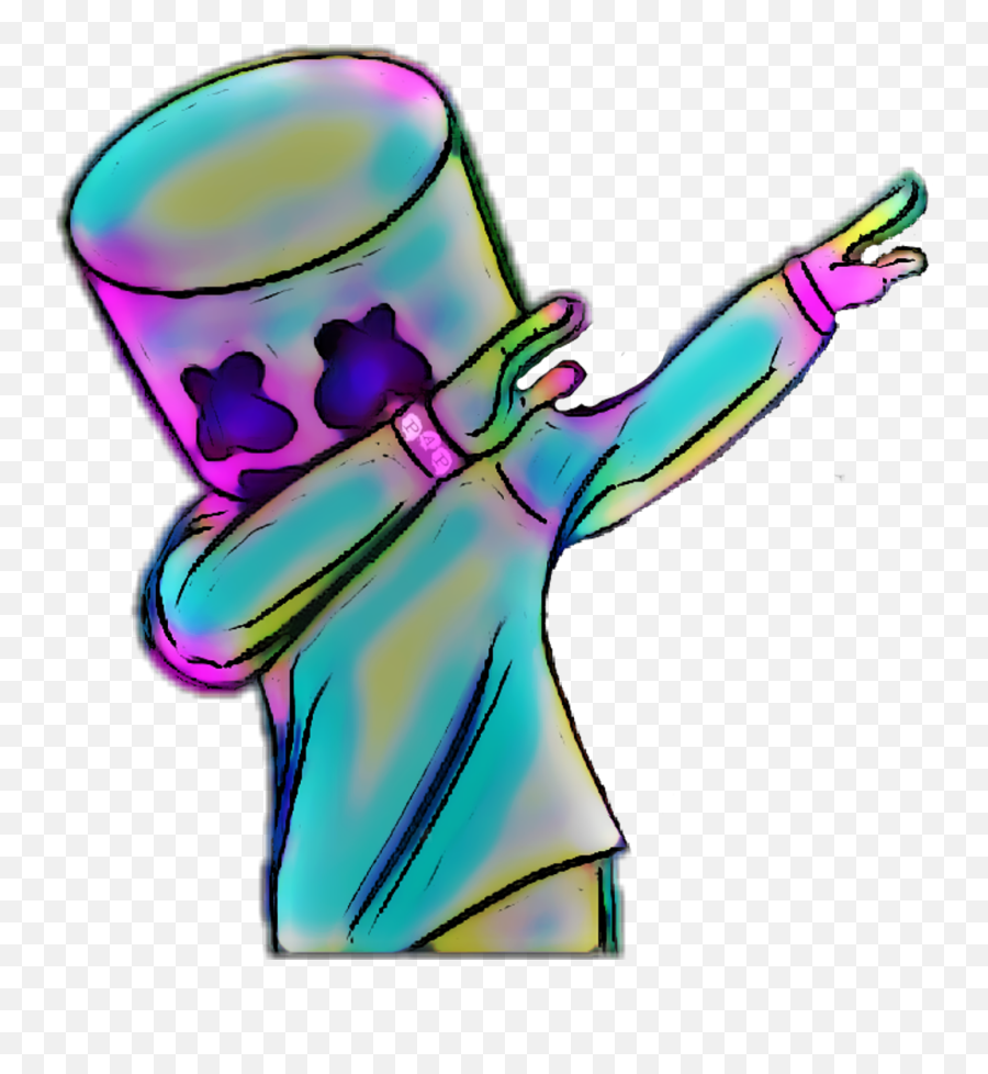 Download Dab Rainboweffect Marshmallow Magiceffect - Marshmello Dab Png Emoji,Magic Effect Png