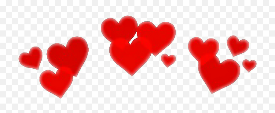 Purple Hearts Transparent Background - Crown Heart Png Red Emoji,Heart Transparent Background