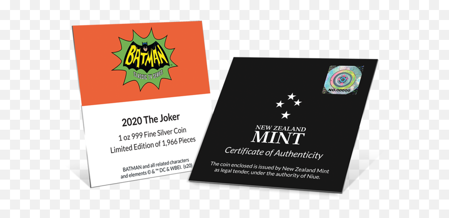 Batman Classic Tv Series - The Joker 1oz Silver Coin New Batman Tv Series Emoji,The Joker Logo