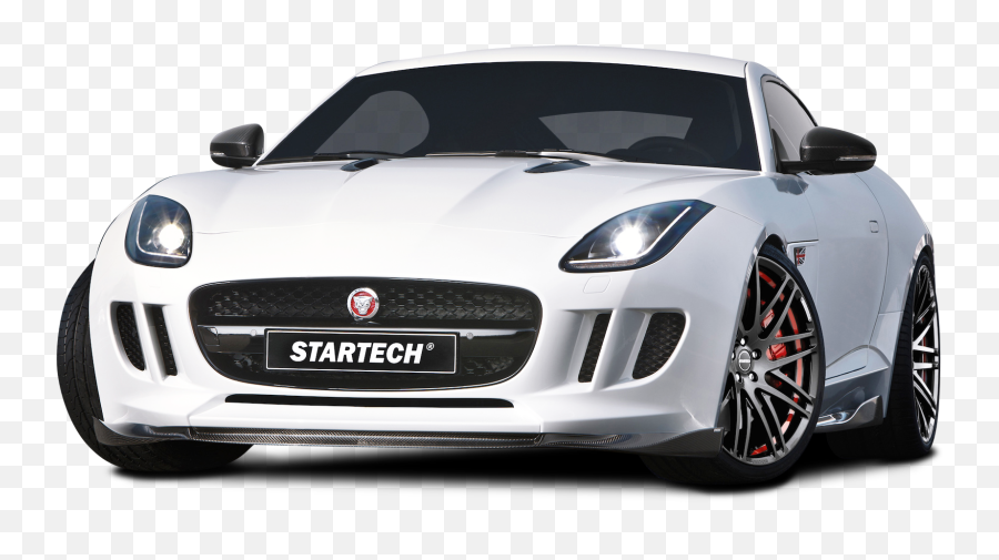 White Startech Jaguar F Type Coupe Emoji,Sports Car Png