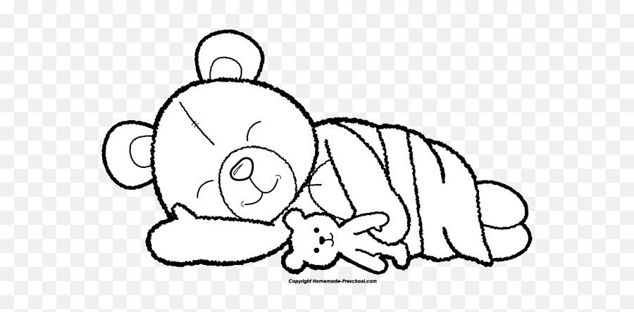 Teddy Bear Clipart - Teddy Bears Sleeping Clipart Emoji,Bear Clipart