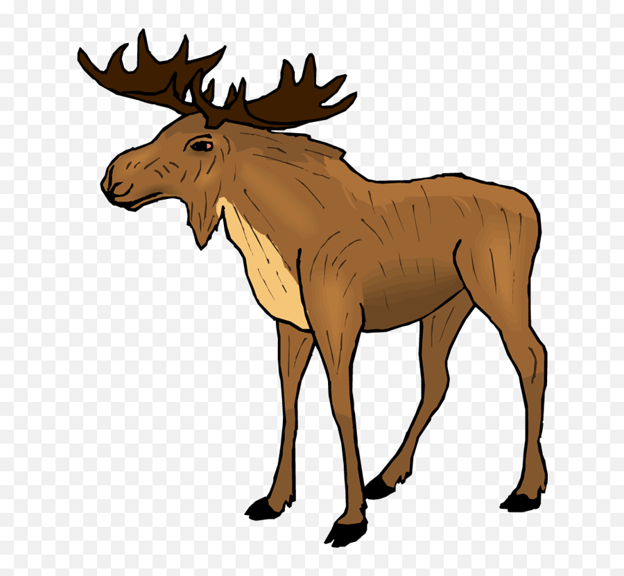 Moose Clipart Cartoon Free Clipart - Moose Clip Art Emoji,Moose Clipart