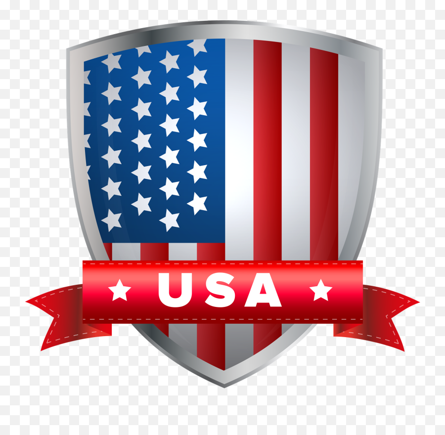 Usa Transparent Clip Art Png Image Clip Art State Flags - Usa Shield Transparent Background Emoji,Usa Flag Png