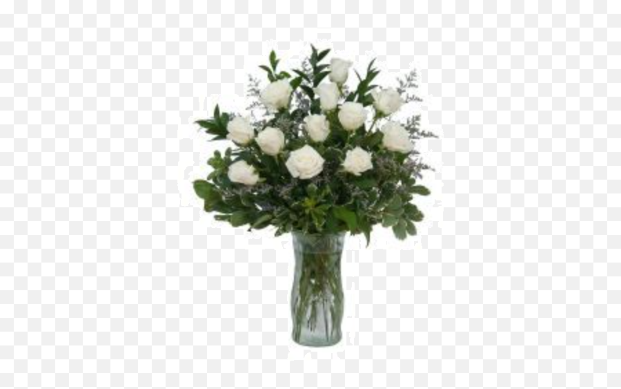 1 Dozen Premium Roses - White Top Broward Florist Emoji,White Roses Png