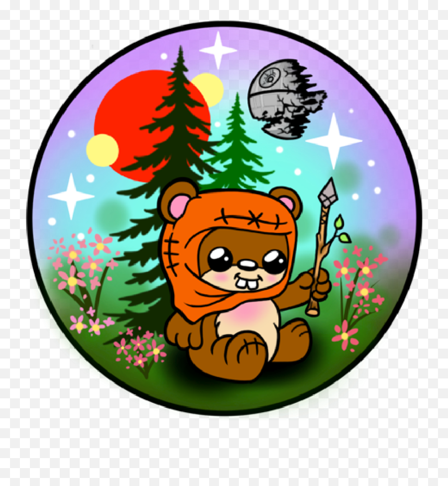 Star Wars Rebel Art Empire On Twitter New Ewok Sticker Emoji,Ewok Png