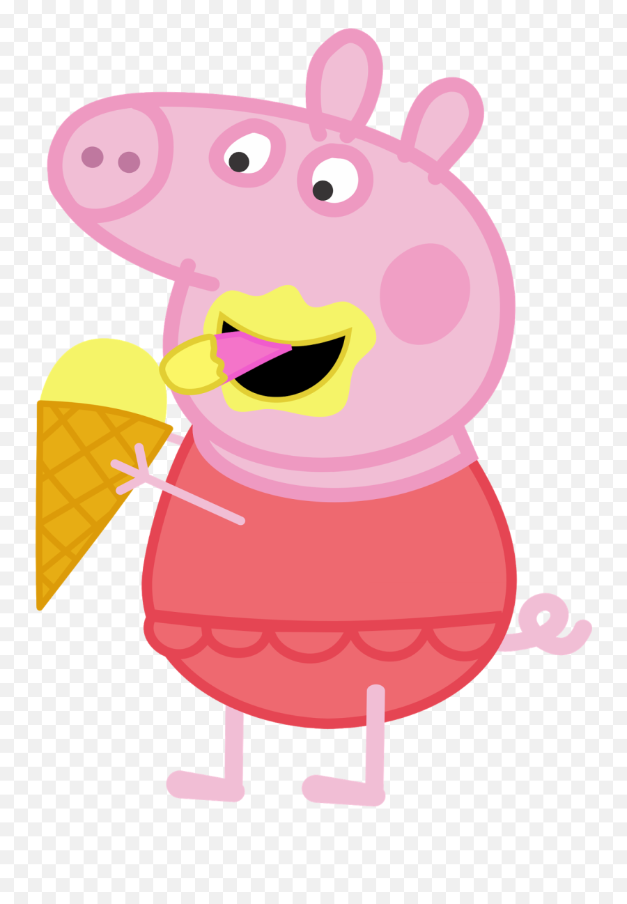 Daddy Pig Mummy Pig George Pig Clip Art - Peppa Pig Com Sorvete Png Emoji,Peppa Pig Clipart