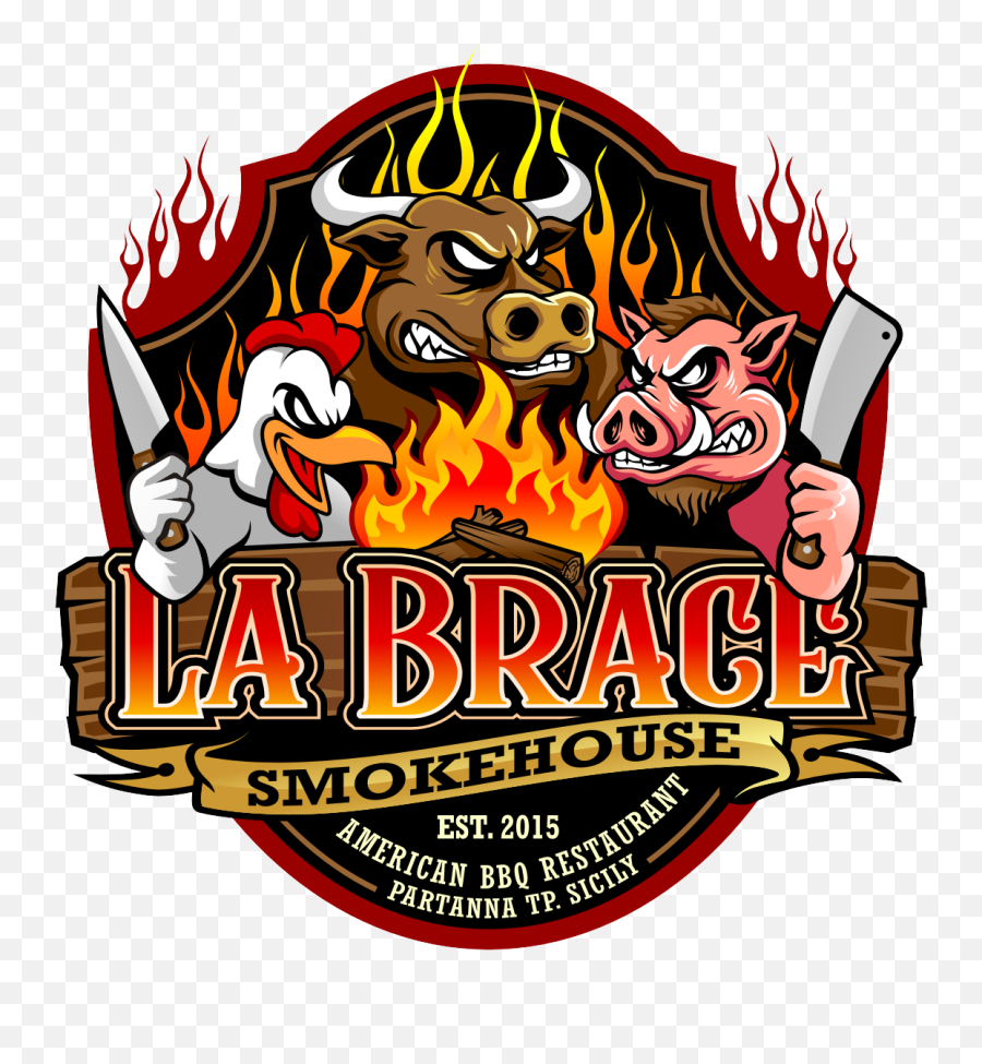 La Brace Smokehouse - American Bbq Restaurant Est 2015 Emoji,Smokehouse Logo