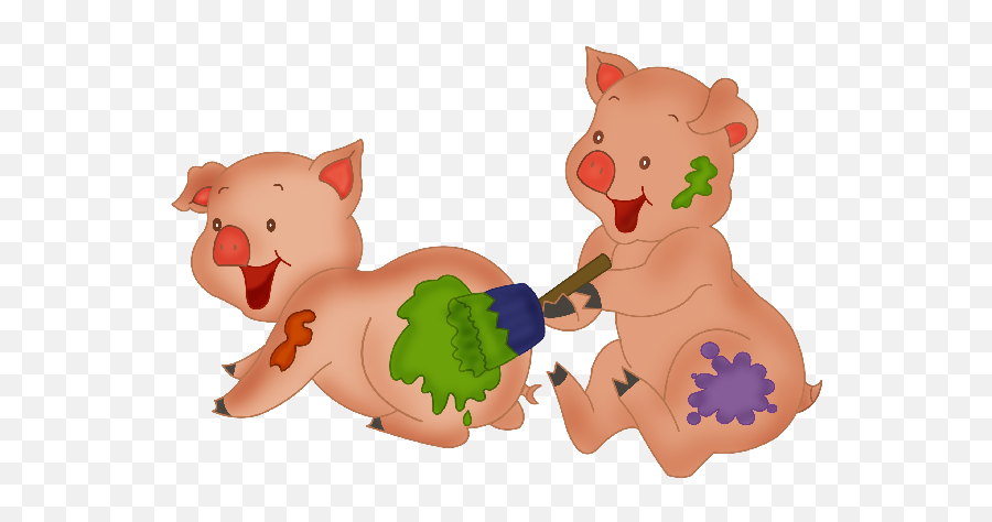 Download Cute Cartoon Pigs - Cute Farm Animals Cartoon Emoji,Cute Pigs Clipart