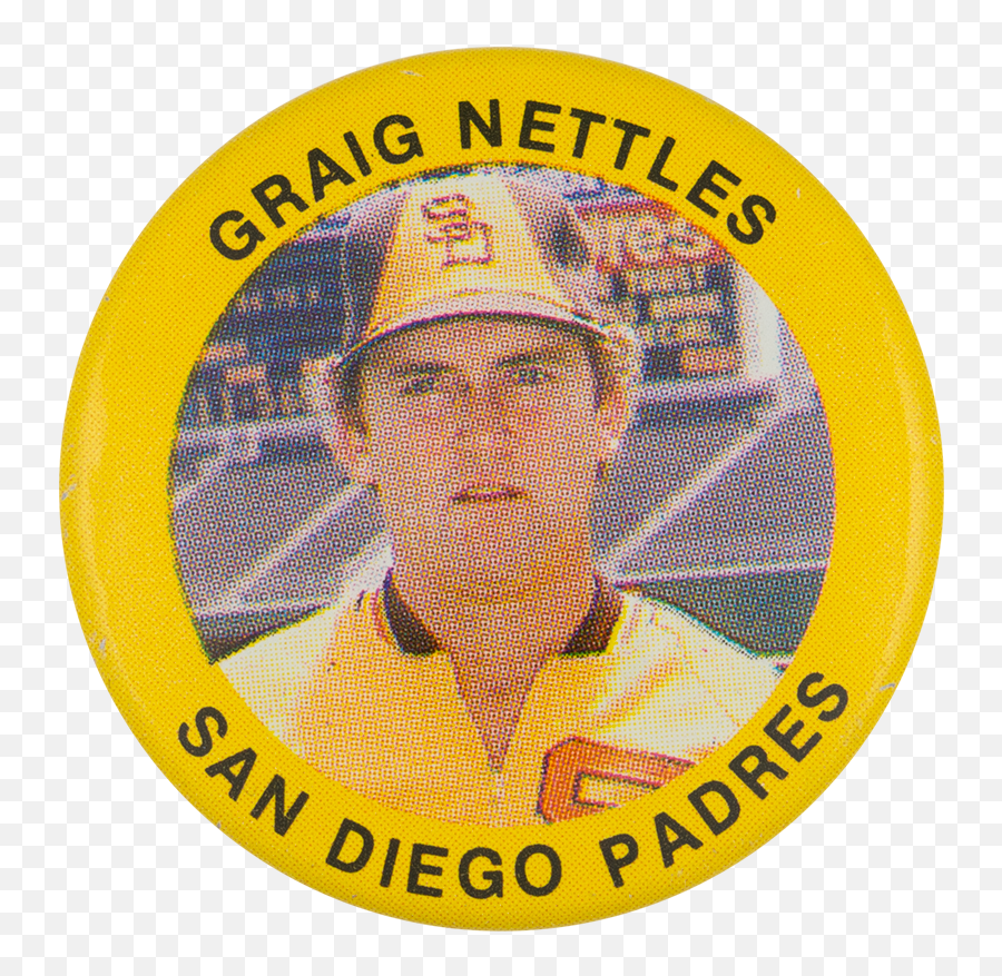 Graig Nettles San Diego Padres Busy Beaver Button Museum - Dot Emoji,San Diego Padres Logo